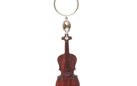 LLAVERO DE GRANADILLO GRABADO VIOLONCELLO