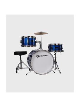 BATERIA INFANTIL AZUL METALICO 3 PZAS EXTREME