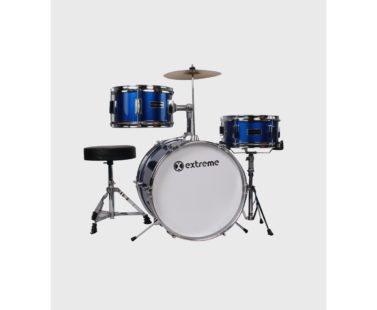 BATERIA INFANTIL AZUL METALICO 3 PZAS EXTREME