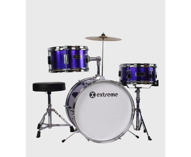 BATERIA INFANTIL PURPURA 3 PZAS EXTREME