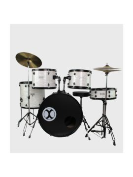 BATERIA PROFESIONAL BLANCO NACAR 5 PZAS ARO NEGRO EXTREME