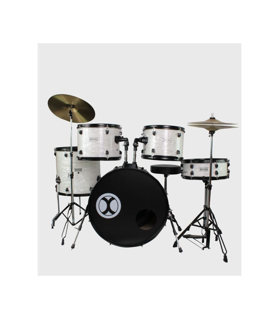 BATERIA PROFESIONAL BLANCO NACAR 5 PZAS ARO NEGRO EXTREME